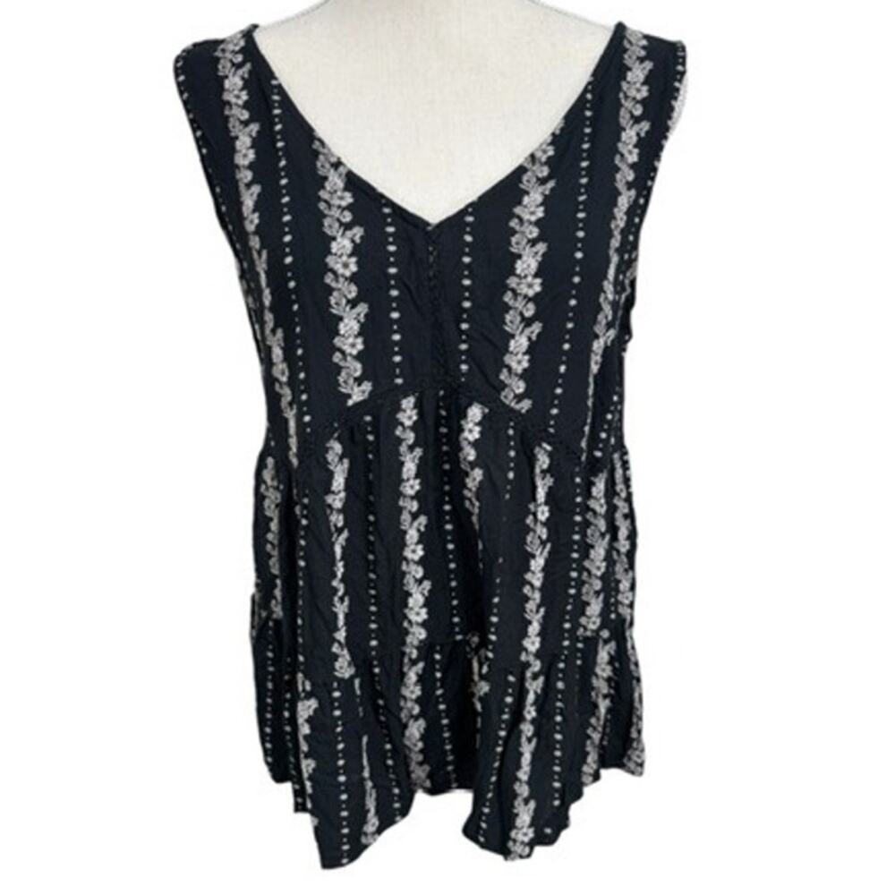 "ANGIE" Babydoll, Tank Top,Whimsy Goth, Dark‎ Fairy, Dark Romantic,Flowing, L